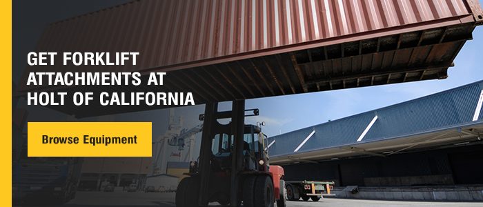 Get Forklift Attachments at Holt of California. Browse Equipment.
